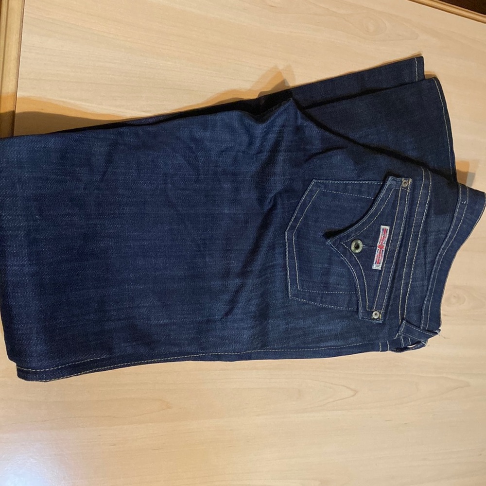 Hudson skinny fit/ true low rise tight straight leg jeans size 27